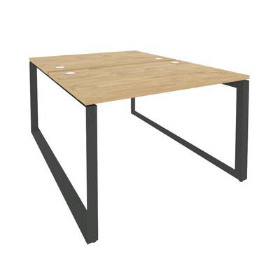 Onix O.MO-D.RS-2.2.8 (Тиквуд Светлый/Антрацит) Рабочая станция на О-образном м/к