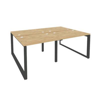 Onix O.MO-D.RS-4.1.7 (Тиквуд Светлый/Антрацит) Рабочая станция на О-образном м/к