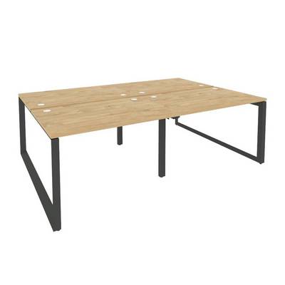 Onix O.MO-D.RS-4.2.8 (Тиквуд Светлый/Антрацит) Рабочая станция на О-образном м/к