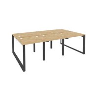 Onix O.MO-D.RS-6.0.7 (Тиквуд Светлый/Антрацит) Рабочая станция на О-образном м/к