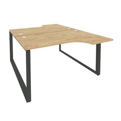 Onix O.MO-D.SA-2 (Тиквуд Светлый/Антрацит) Рабочая станция на О-образном м/к