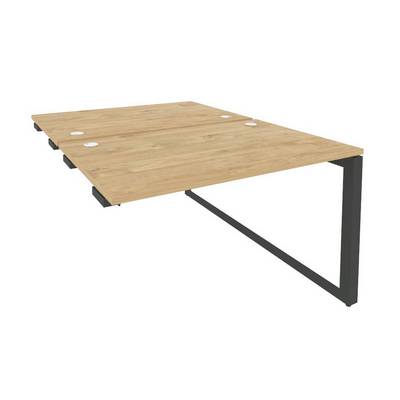 Onix O.MO-D.SPR-2.8 (Тиквуд Светлый/Антрацит) Стол-приставка двойной на О-образном м/к к опорым элем.