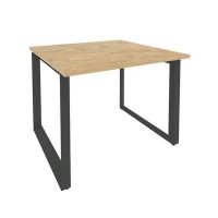 Onix O.MO-PRG-1.1 (Тиквуд Светлый/Антрацит) Стол переговорный (1 столешница)