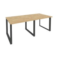 Onix O.MO-PRG-2.1 (Тиквуд Светлый/Антрацит) Стол переговорный (2 столешницы)