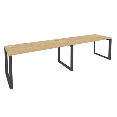 Onix O.MO-RS-2.4.7 (Тиквуд Светлый/Антрацит) Рабочая станция на О-образном м/к