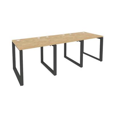 Onix O.MO-RS-3.0.8 (Тиквуд Светлый/Антрацит) Рабочая станция на О-образном м/к