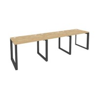 Onix O.MO-RS-3.1.7 (Тиквуд Светлый/Антрацит) Рабочая станция на О-образном м/к