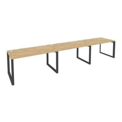 Onix O.MO-RS-3.3.8 (Тиквуд Светлый/Антрацит) Рабочая станция на О-образном м/к