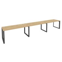 Onix O.MO-RS-3.4.7 (Тиквуд Светлый/Антрацит) Рабочая станция на О-образном м/к