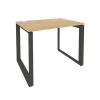 Onix O.MO-SP-1.7 (Тиквуд Светлый/Антрацит) Стол рабочий на О-образном м/к