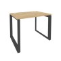 Onix O.MO-SP-1.7 (Тиквуд Светлый/Антрацит) Стол рабочий на О-образном м/к