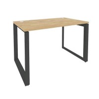 Onix O.MO-SP-2.7 (Тиквуд Светлый/Антрацит) Стол рабочий на О-образном м/к