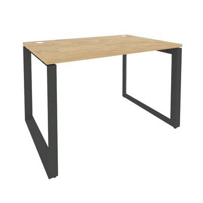 Onix O.MO-SP-2.8 (Тиквуд Светлый/Антрацит) Стол рабочий на О-образном м/к