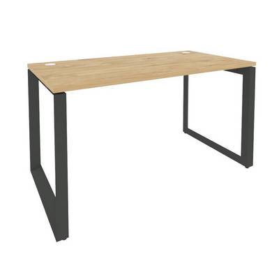 Onix O.MO-SP-3.7 (Тиквуд Светлый/Антрацит) Стол рабочий на О-образном м/к