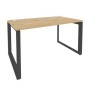 Onix O.MO-SP-3.8 (Тиквуд Светлый/Антрацит) Стол рабочий на О-образном м/к