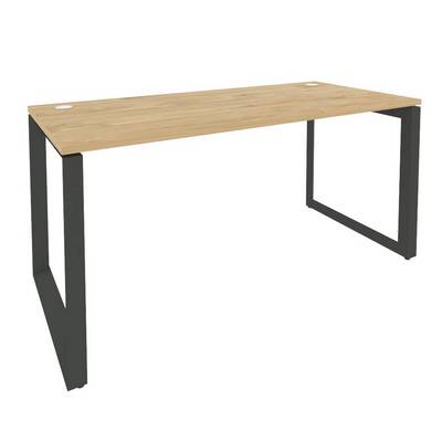 Onix O.MO-SP-4.7 (Тиквуд Светлый/Антрацит) Стол рабочий на О-образном м/к