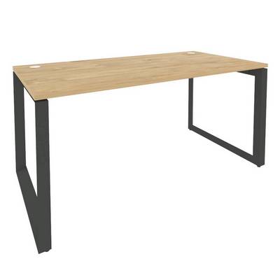 Onix O.MO-SP-4.8 (Тиквуд Светлый/Антрацит) Стол рабочий на О-образном м/к