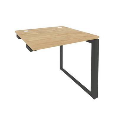 Onix O.MO-SPR-0.8 (Тиквуд Светлый/Антрацит) Стол-приставка на О-образном м/к к опорным элементам