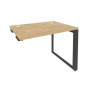 Onix O.MO-SPR-1.7 (Тиквуд Светлый/Антрацит) Стол-приставка на О-образном м/к к опорным элементам