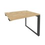 Onix O.MO-SPR-1.8 (Тиквуд Светлый/Антрацит) Стол-приставка на О-образном м/к к опорным элементам