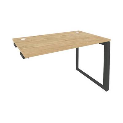 Onix O.MO-SPR-2.7 (Тиквуд Светлый/Антрацит) Стол-приставка на О-образном м/к к опорным элементам