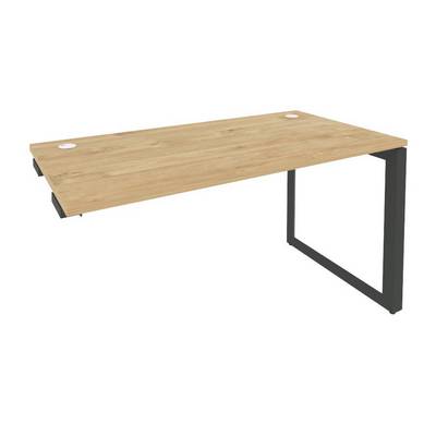 Onix O.MO-SPR-3.7 (Тиквуд Светлый/Антрацит) Стол-приставка на О-образном м/к к опорным элементам