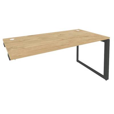 Onix O.MO-SPR-4.8 (Тиквуд Светлый/Антрацит) Стол-приставка на О-образном м/к к опорным элементам