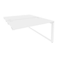 Onix O.MO-D.SPR-3.8 (Белый Бриллиант/Белый) Стол-приставка двойной на О-образном м/к к опорым элем.