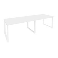 Onix O.MO-PRG-2.3 (Белый Бриллиант/Белый) Стол переговорный (2 столешницы)