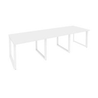 Onix O.MO-PRG-3.1 (Белый Бриллиант/Белый) Стол переговорный (3 столешницы)