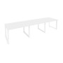 Onix O.MO-PRG-3.2 (Белый Бриллиант/Белый) Стол переговорный (3 столешницы)
