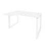 Onix O.MO-SA-2L (Белый Бриллиант/Белый) Стол эргономичный левый на О-образном м/к