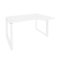Onix O.MO-SA-2R (Белый Бриллиант/Белый) Стол эргономичный правый на О-образном м/к