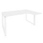 Onix O.MO-SA-4R (Белый Бриллиант/Белый) Стол эргономичный правый на О-образном м/к