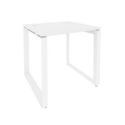 Onix O.MO-SP-0.7 (Белый Бриллиант/Белый) Стол рабочий на О-образном м/к