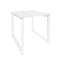 Onix O.MO-SP-0.8 (Белый Бриллиант/Белый) Стол рабочий на О-образном м/к