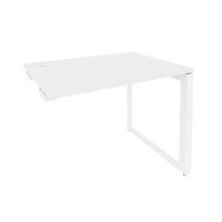 Onix O.MO-SPR-1.7 (Белый Бриллиант/Белый) Стол-приставка на О-образном м/к к опорным элементам