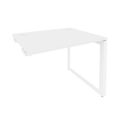 Onix O.MO-SPR-1.8 (Белый Бриллиант/Белый) Стол-приставка на О-образном м/к к опорным элементам