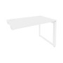 Onix O.MO-SPR-2.7 (Белый Бриллиант/Белый) Стол-приставка на О-образном м/к к опорным элементам