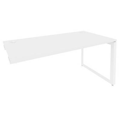 Onix O.MO-SPR-4.8 (Белый Бриллиант/Белый) Стол-приставка на О-образном м/к к опорным элементам