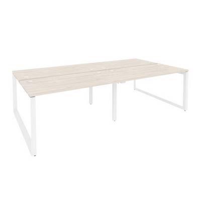 Onix O.MO-D.RS-4.3.7 (Денвер Светлый/Белый) Рабочая станция на О-образном м/к