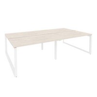 Onix O.MO-D.RS-4.3.8 (Денвер Светлый/Белый) Рабочая станция на О-образном м/к