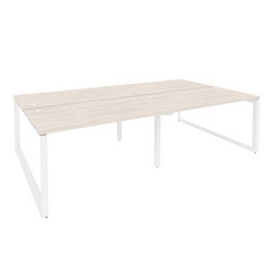 Onix O.MO-D.RS-4.3.8 (Денвер Светлый/Белый) Рабочая станция на О-образном м/к