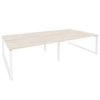 Onix O.MO-D.RS-4.4.8 (Денвер Светлый/Белый) Рабочая станция на О-образном м/к