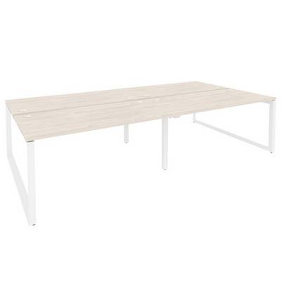 Onix O.MO-D.RS-4.4.8 (Денвер Светлый/Белый) Рабочая станция на О-образном м/к