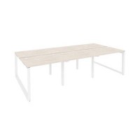 Onix O.MO-D.RS-6.1.7 (Денвер Светлый/Белый) Рабочая станция на О-образном м/к