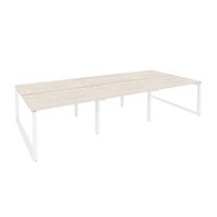 Onix O.MO-D.RS-6.2.8 (Денвер Светлый/Белый) Рабочая станция на О-образном м/к