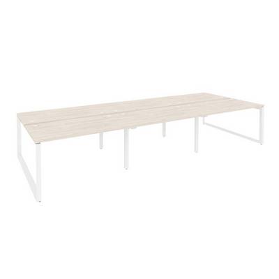 Onix O.MO-D.RS-6.3.8 (Денвер Светлый/Белый) Рабочая станция на О-образном м/к