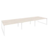 Onix O.MO-D.RS-6.4.7 (Денвер Светлый/Белый) Рабочая станция на О-образном м/к