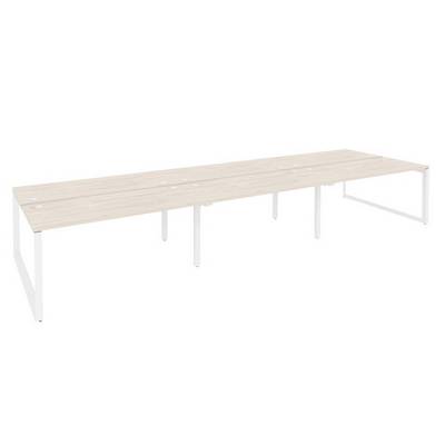 Onix O.MO-D.RS-6.4.7 (Денвер Светлый/Белый) Рабочая станция на О-образном м/к